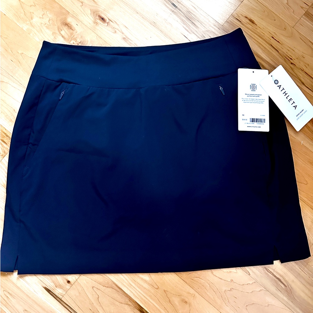 Athleta Navy SoHo Skort Sz.10 NEW with Tags